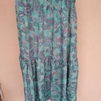 Gonna Lunga Fantasia Paisley Acquamarina Terranova