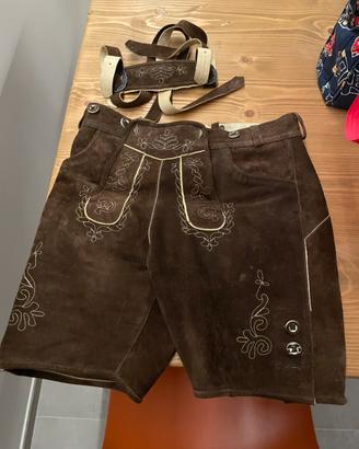 Pantaloni oktoberfest uomo lederhosen