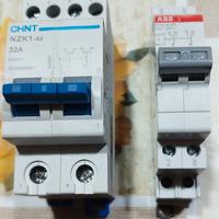 Deviatori e interruttore magnetotermico 