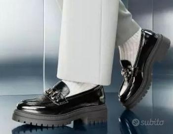 Mocassino nero giardini 38