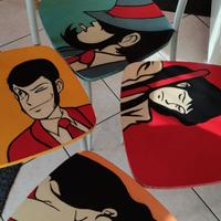 4sedie dipinte a mano Lupin
