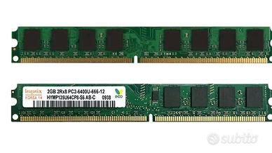 MEMORIE RAM HYNIX 4 GB (2 x 2 GB) DDR2 800 MHz