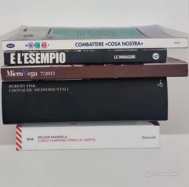 Lotto 5 libri saggi e società - Mandela, Fisk, Maf