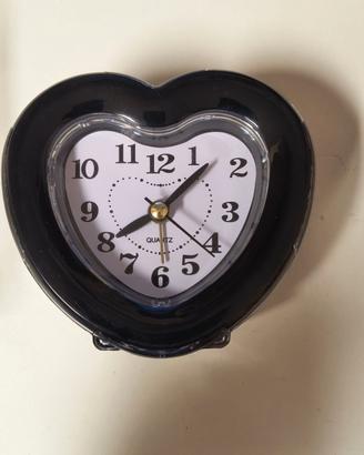 Sveglia orologio con suoneria, a forma di cuore