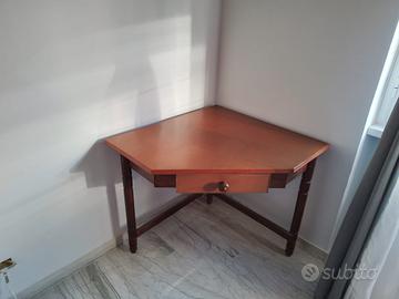 SCRIVANIA LEGNO ANGOLARE 