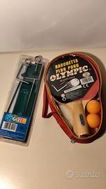 Racchette ping pong olympic più rete da tavolo 