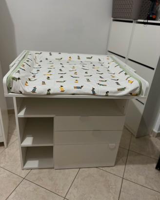 Fasciatoio con cassettiera marca IKEA