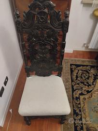 Sedia italiana fine XIX secolo – Stile Neo-Rinasc