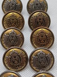 bottoni vintage in metallo 