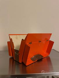 Portaschede in metallo vintage