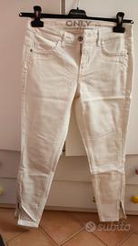 Pantalone Only donna bianco tg 28/30 