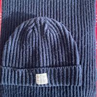 Sciarpone+cappello blu