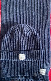 Sciarpone+cappello blu