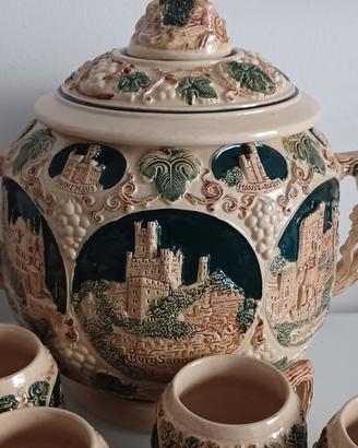 Set  Gerz – 12 Boccali Birra in Ceramica + vaso