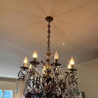 Lampadario vintage in stile Murano