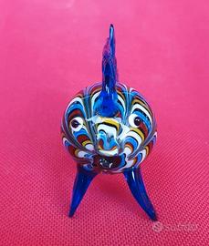 Pesciolino in vetro colorato