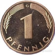 Moneta 1 Pfennig Tedesco – 1974 – Collezione