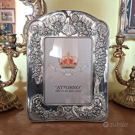 Cornice Portafoto Argento 925 anni 80 x foto 13x18