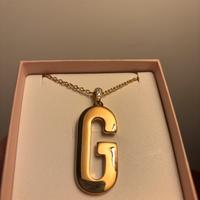 COLLANA LUNGA CON LETTERA G rue des mille