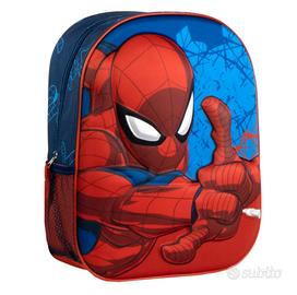 Zaino Scuola Spider-Man 3D Bambini Adatto x Asilo