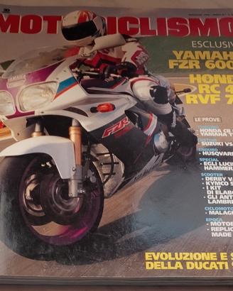 4 Riviste varie di Motociclismo del 1993