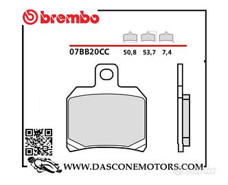 COPPIA PASTIGLIE BREMBO ORGANICHE