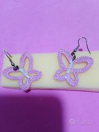 orecchini all uncinetto 