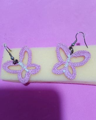 orecchini all uncinetto 