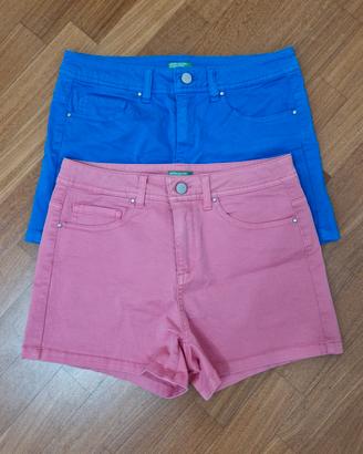 Set 2 paia pantaloncini Benetton tg 42