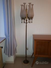 Lampada da terra anni 50 originale con paralumi