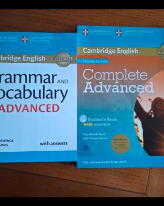 2 Libri per esame Cambridge English Advanced
