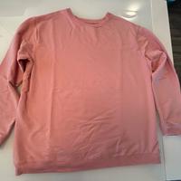 Felpa leggera rosa salmone donna - taglia XL