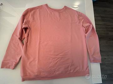 Felpa leggera rosa salmone donna - taglia XL