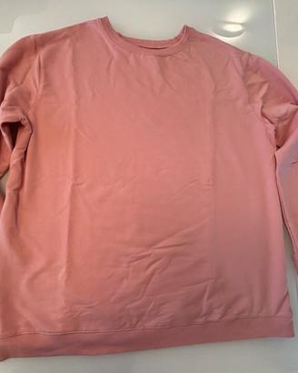 Felpa leggera rosa salmone donna - taglia XL