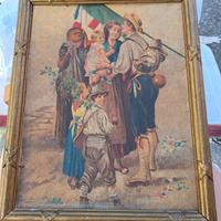 stampa su tela fine 800..Partenza dei volontari 