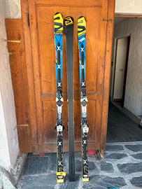 2 paia sci Salomon GS FIS 195 raggio 35