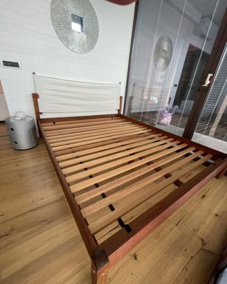 Letto matrimoniale in legno Indiano