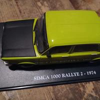 modellino simca 1000 rallye 1974