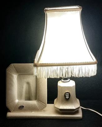 Lampada vintage ceracon cornice per foto e cammeo