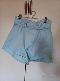 Shorts Vita alta Colore turchesa, Tg Xs