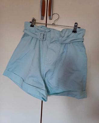 Shorts Vita alta Colore turchesa, Tg Xs