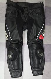 Pantaloni pelle moto Dainese taglia 54