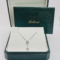 Girocollo oro 18 kt e brillanti ct. 0.20 Salvini