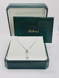 Girocollo oro 18 kt e brillanti ct. 0.20 Salvini