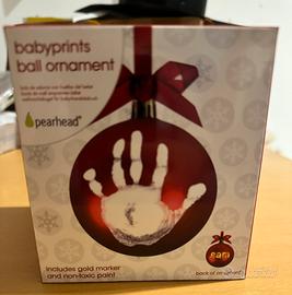 Baby print ball ornament Nuova Palla di Natale
