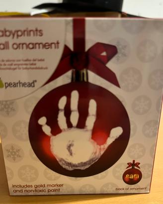 Baby print ball ornament Nuova Palla di Natale