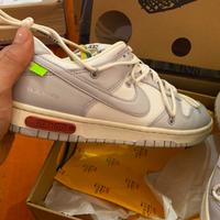 Nike dunk low off white lotto 25 n43