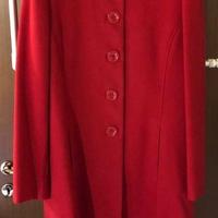 Cappotto rosso, piumino panna nuovi