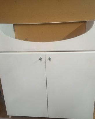 mobile bagno laccato avorio cm 70