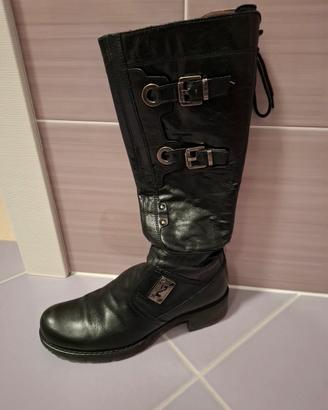 stivale pelle nero donna taglia 36